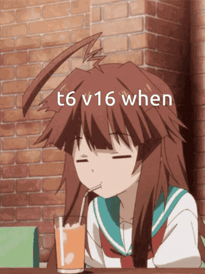 Girl With Straw T6 V16 When GIF