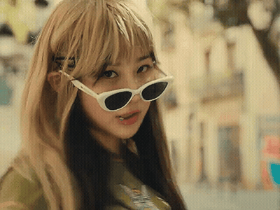 Girl With Sunglasses And Lip Piercing GIF