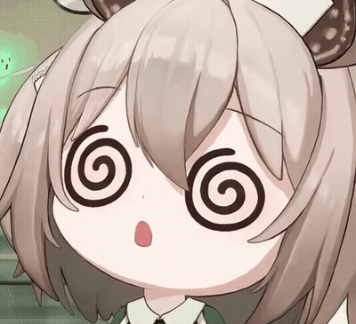 Girl With Swirly Eyes GIF