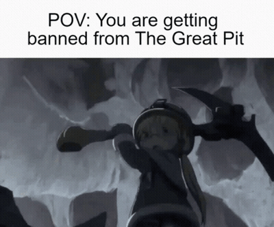 Girl With Sword Banning From Great Pit GIF