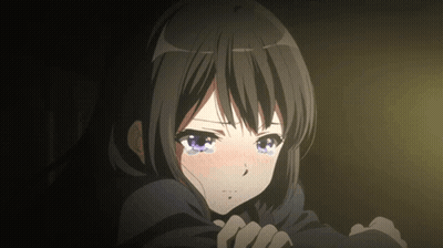 Girl With Tears Coming Out Of Eyes GIF