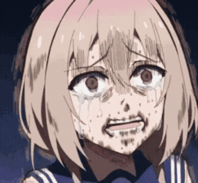 Girl With Tears Coming Out Of Eyes GIF