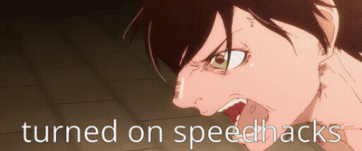 Girl With Turned On Speedhacks GIF