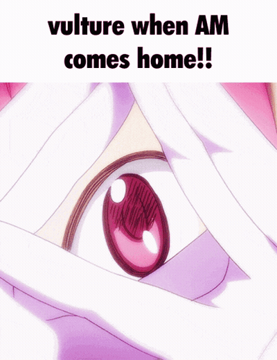 Girl With Vulture When Am Comes Home GIF