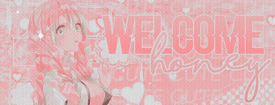 Girl With Welcome Honey Text GIF