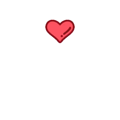 Girl With White And Purple Hair And Heart Sticker
