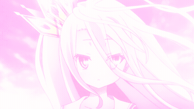 Girl With White Hair And Crown GIF