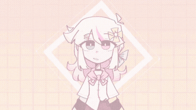 Girl With White Hair And Pink Highlights GIF