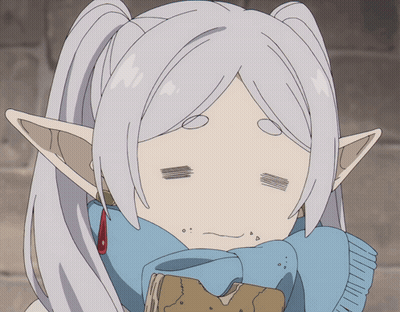 Girl With White Hair And Ponytail GIF