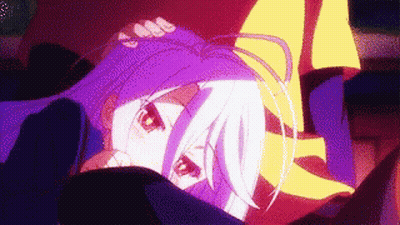Girl With White Hair Holding Pink Donut GIF
