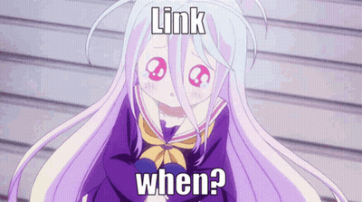 Girl With White Hair Meme Saying Link When GIF