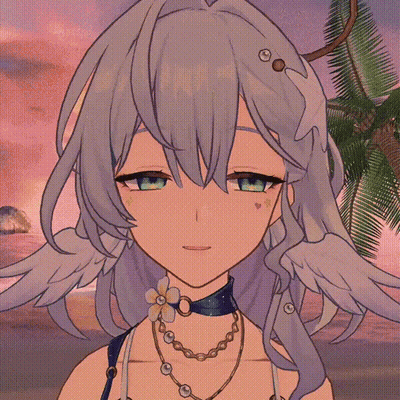 Girl With Wings And Flower In Hair Wearing Necklace GIF