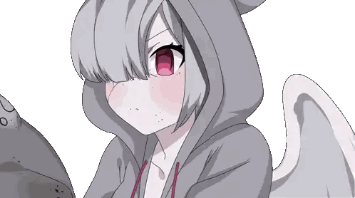 Girl With Wings And Hood Sticker