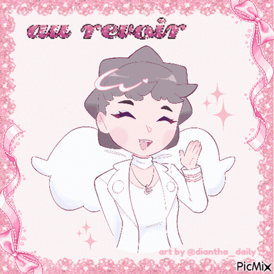 Girl With Wings Saying Au Revoir GIF