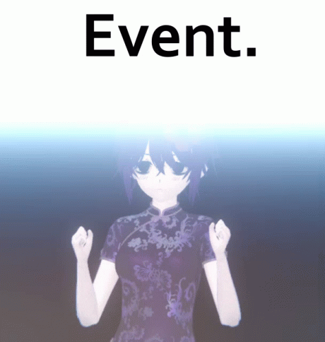 Girl With Word Event GIF