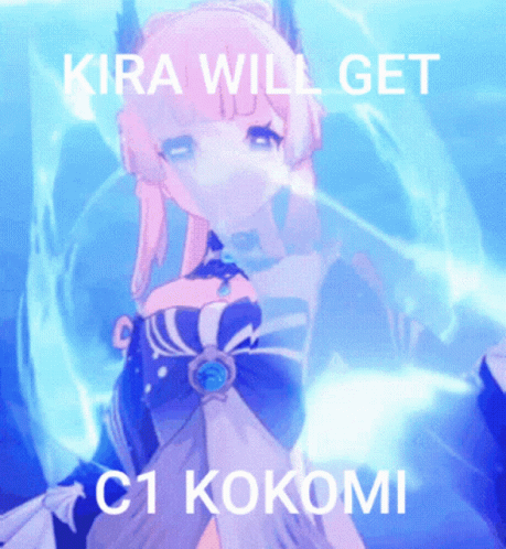 Girl With Words Kira Will Get C1 Kokomi GIF