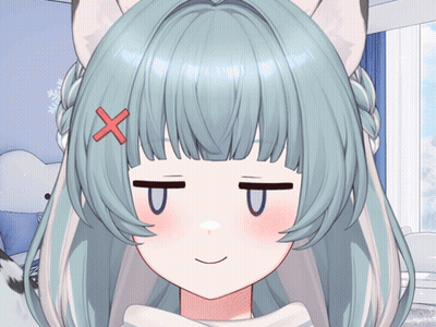 Girl With X On Hair Close Up GIF