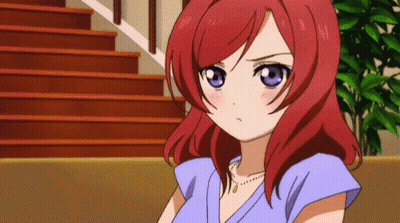 Girl With Yellow Hair Covering Eyes GIF