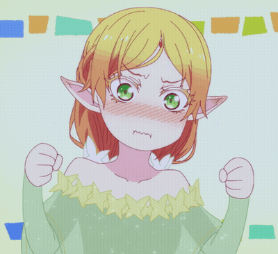 Girl With Yellow Hair Making Funny Face GIF