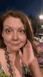 Girl Wore Hawaiian Necklace GIF