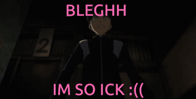 Girl Wrapped In Towel Saying Bleghh Im So Ick GIF