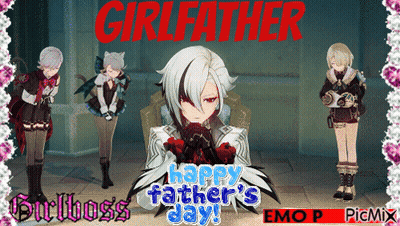 Girlfather Father's Day Card GIF