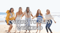 Girls Cheers To Weekend Brat Summer  GIF