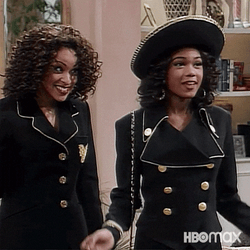 Girls Copy Their Dress GIF