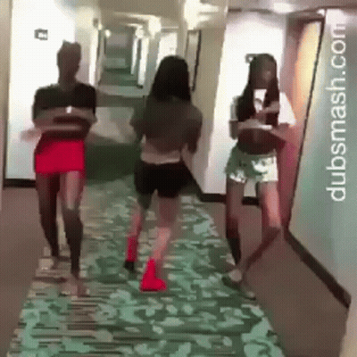 Girls Dancing In Hallway Dubsmash.com GIF