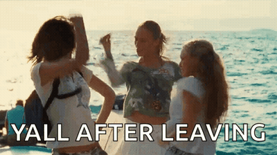 Girls Dancing On Boat Yall After Leaving GIF