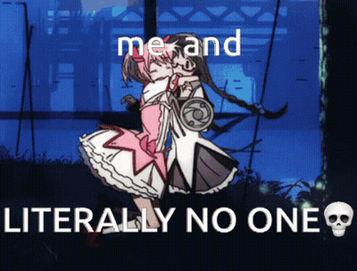 Girls Hugging With No One