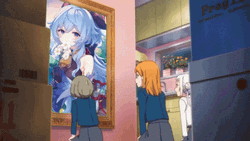 Girls Idolizing Ganyu GIF