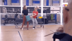 Girls Pillow Fighting GIF