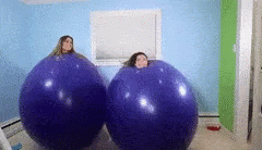Girls Playing Bouncing Ball GIF