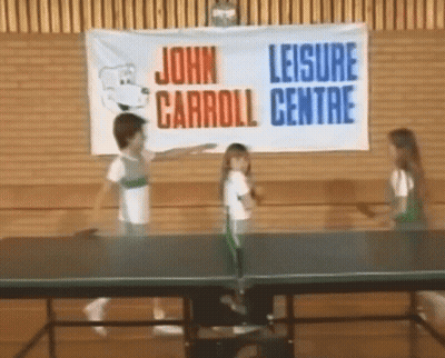 Girls Playing Ping Pong GIF