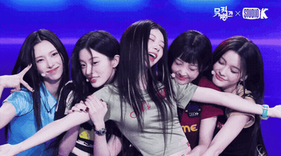 Girls Posing For Photo With Studio K GIF