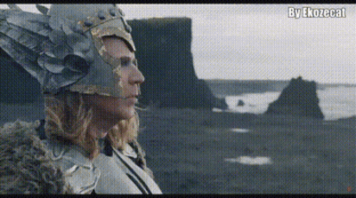 Girls Standing In Front Of Pink Cloud Background GIF