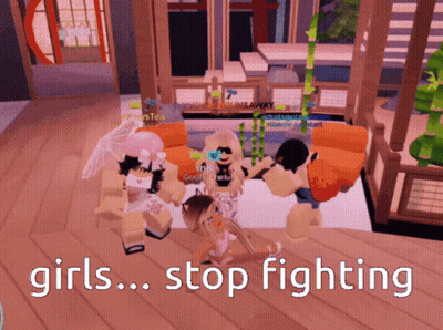 Girls Stop Fighting Video Game Screenshot GIF
