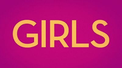 Girls Text On Green Background GIF