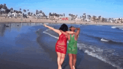 Girls Trip Bestfriends Strolling In Beach GIF