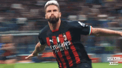 Giroud Being Energetic On The Feild GIF