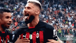 Giroud Being Very Happy With The Team GIF