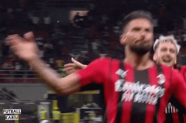Giroud Cheering For Team GIF