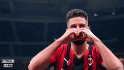 Giroud Giving His Heart GIF