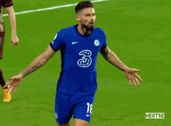 Giroud Showing His Might GIF