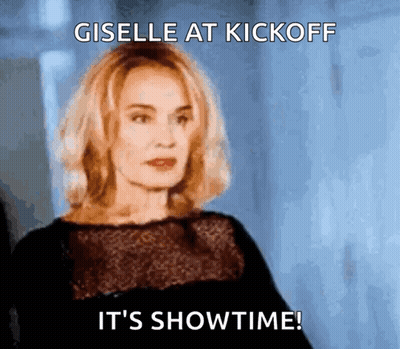 Giselle At Kickoff It's Showtime GIF