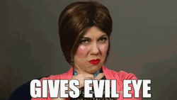 Gives Evil Eye Jenny Lorenzo GIF