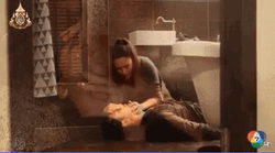 Giving Boyfriend Mouth To Mouth Cpr GIF