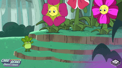 Giving Flowers Cartoon GIF