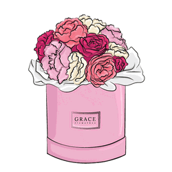 Giving Flowers In Container GIF